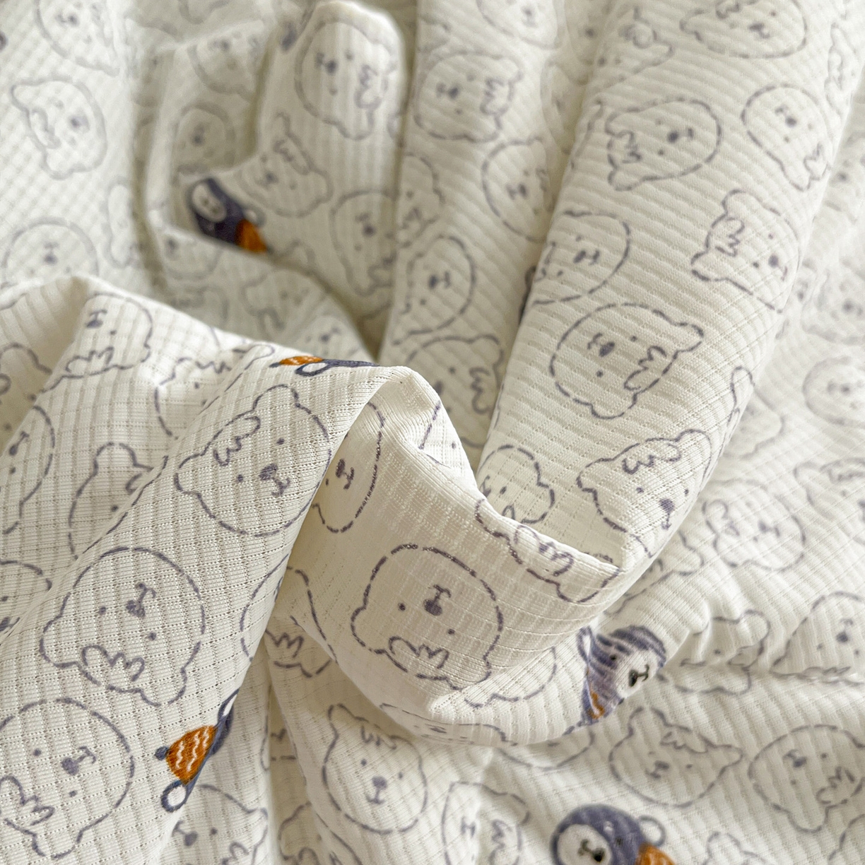 91家纺网 家纺一手货源 找家纺 富米莱（原臻工厂） 2026新款高奢维密花边冰肤格凉感夏凉被床盖夏被空调被四件套 夏被床盖-萌宠集