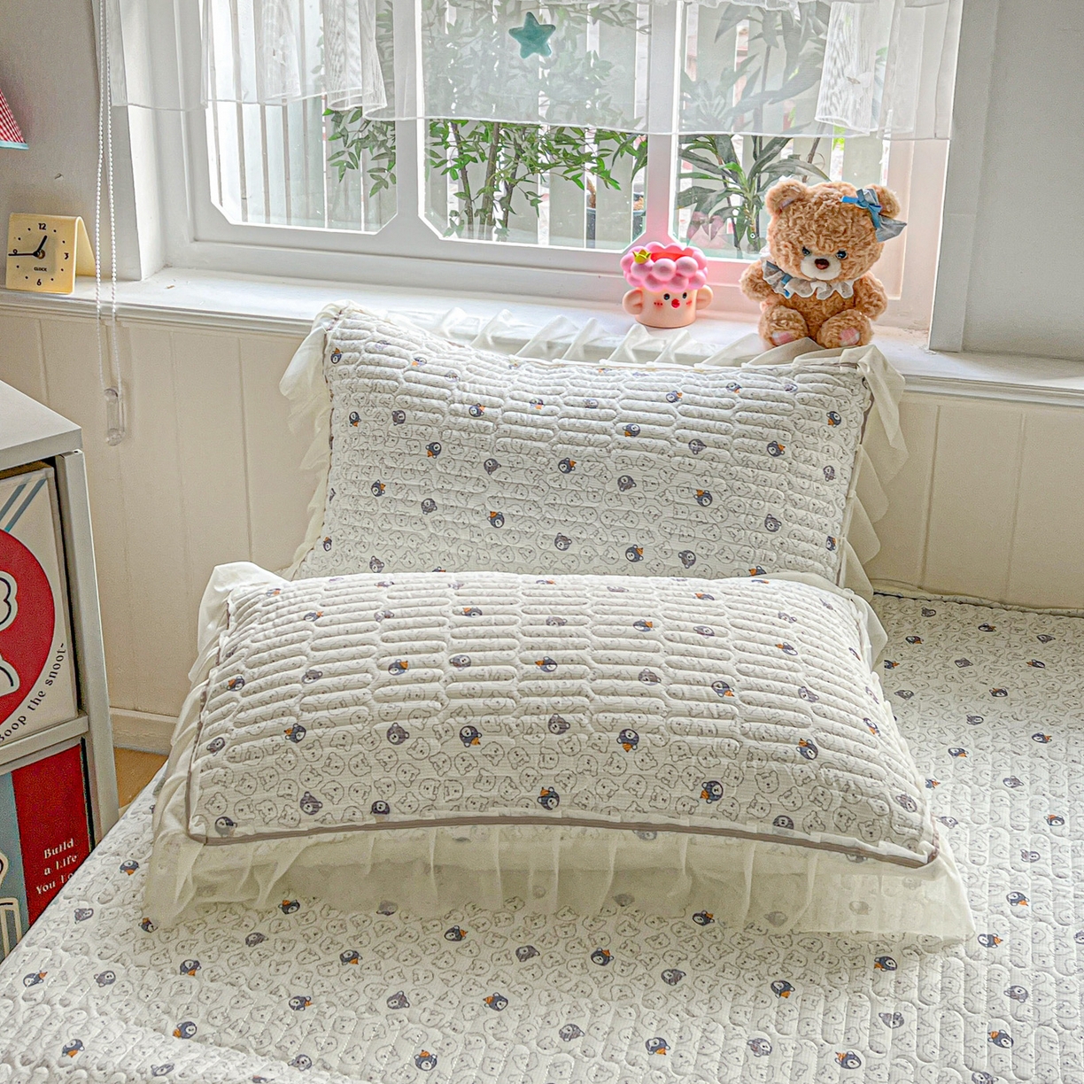 91家纺网 家纺一手货源 找家纺 富米莱（原臻工厂） 2026新款高奢维密花边冰肤格凉感夏凉被床盖夏被空调被四件套 夏被床盖-萌宠集