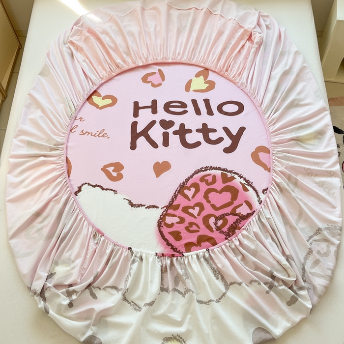 91家纺网 家纺一手货源 找家纺 博雅 2026新款三丽欧大版全棉纯棉单床笠床笠单件 全棉大版-甜酷KT