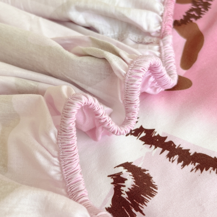 91家纺网 家纺一手货源 找家纺 博雅 2026新款三丽欧大版全棉纯棉单床笠床笠单件 全棉大版-甜酷KT