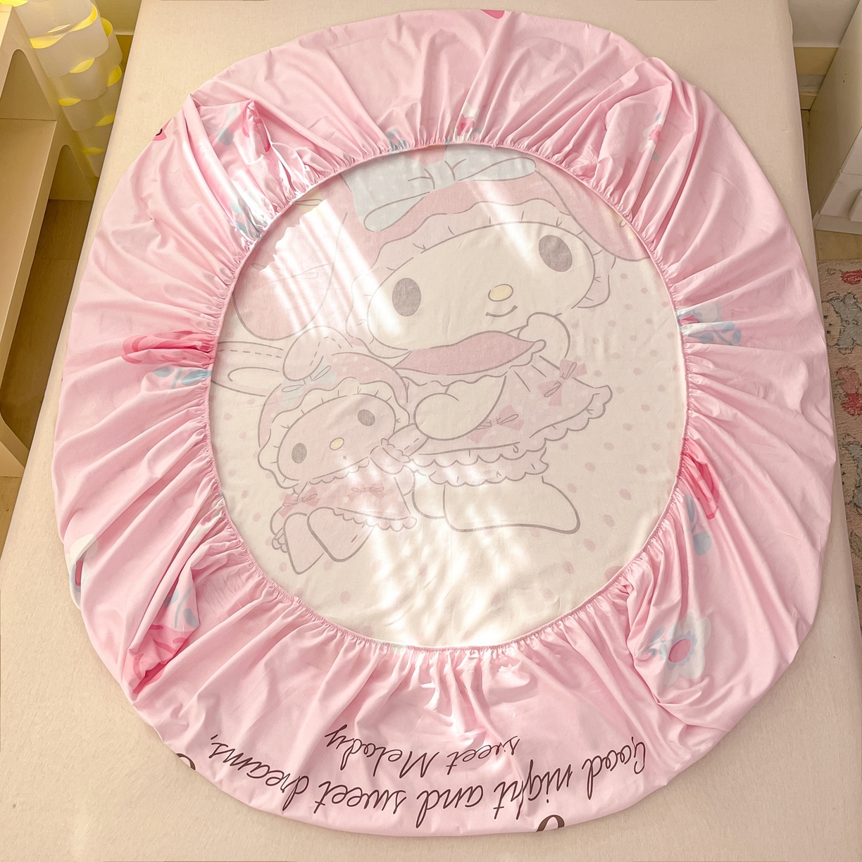 91家纺网 家纺一手货源 找家纺 博雅 2026新款三丽欧大版全棉纯棉单床笠床笠单件 小花美乐蒂