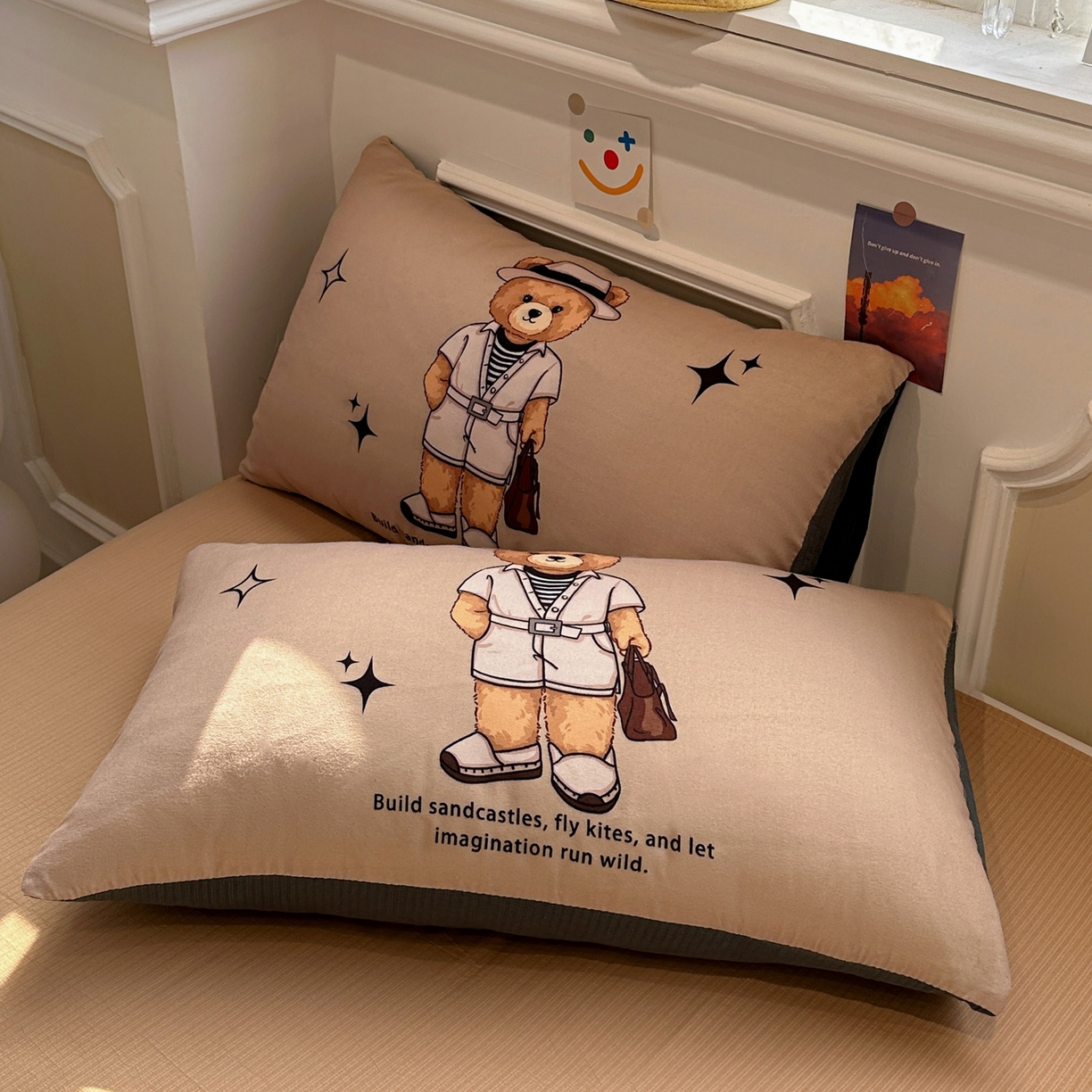 91家纺网 家纺一手货源 找家纺 花伞家居 2026新款老钱学院风毛巾绣双层纱加厚四件套 英伦格纹-瑞特