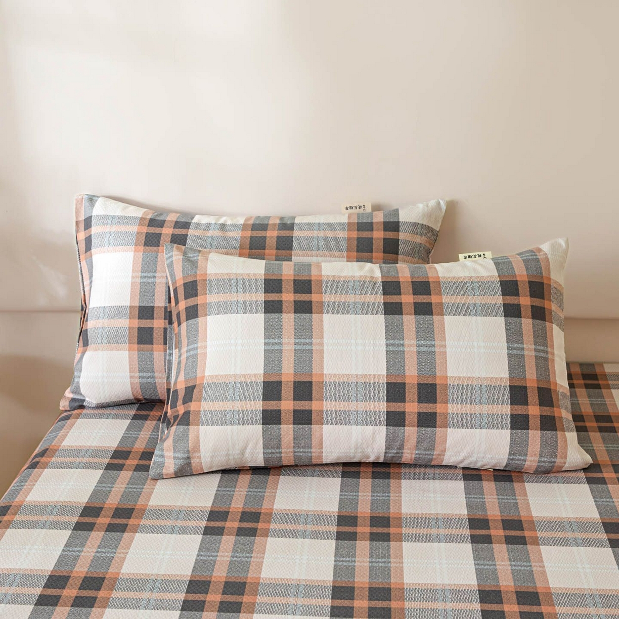 91家纺网 家纺一手货源 找家纺 涵宸家纺 2026新款全棉提花老粗布-单枕套 枕套-光间筑