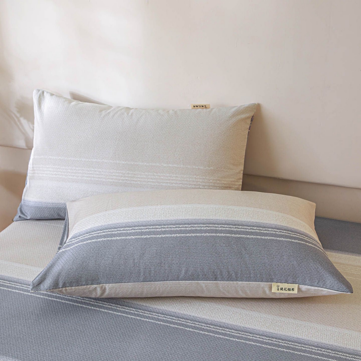 91家纺网 家纺一手货源 找家纺 涵宸家纺 2026新款全棉提花老粗布-单枕套 枕套-北欧风光
