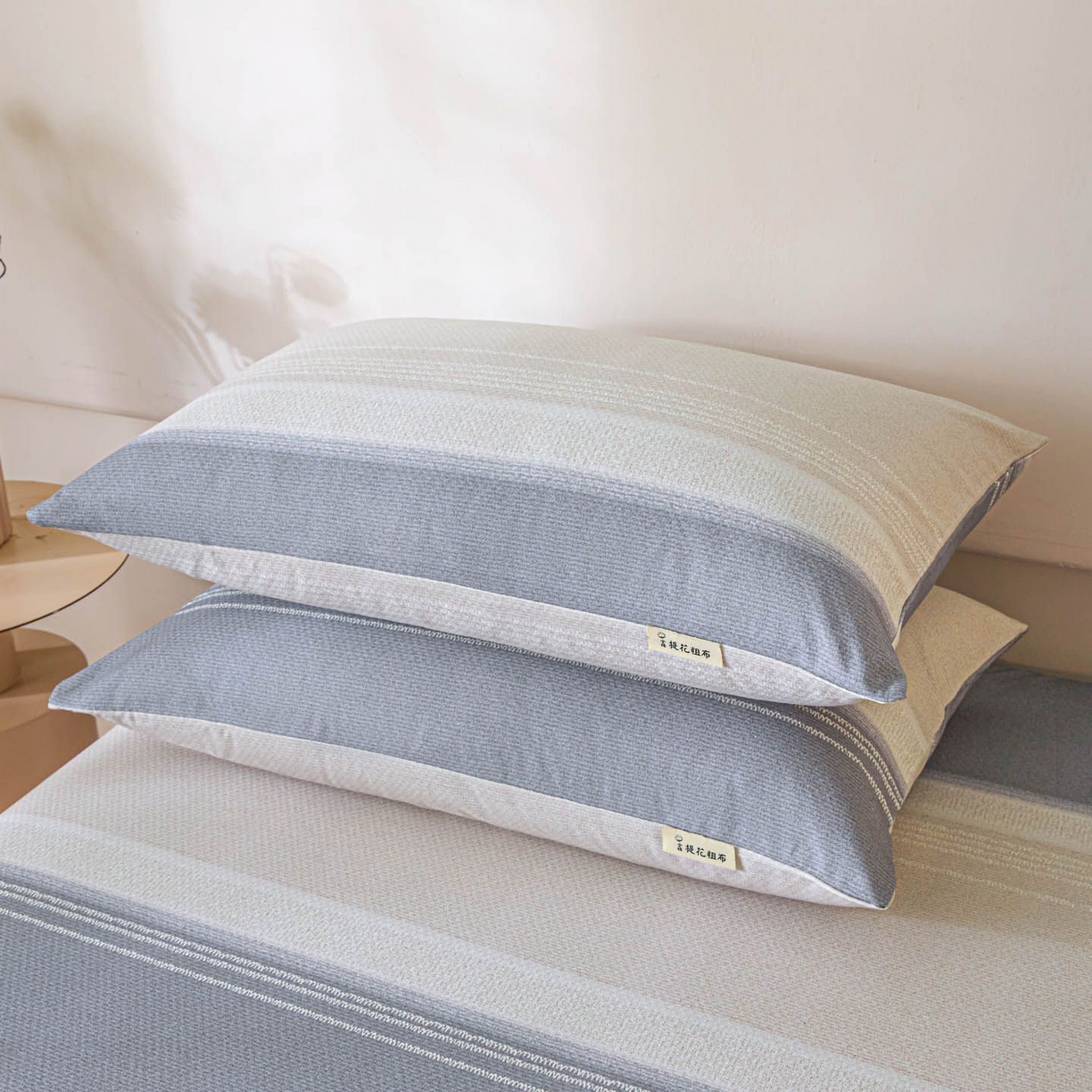 91家纺网 家纺一手货源 找家纺 涵宸家纺 2026新款全棉提花老粗布-单枕套 枕套-北欧风光