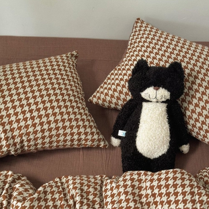 91家纺网 家纺一手货源 找家纺 （总）双层纱家居 2025新款雅颂AB版拉链款全棉纯棉色织提花四件套