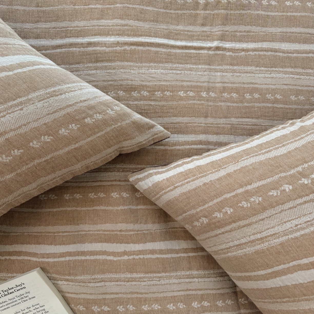 91家纺网 家纺一手货源 找家纺 （总）双层纱家居 2025新款AB版A版棉麻B版全棉纯棉色织双层纱棉麻四件套20%麻-忘川