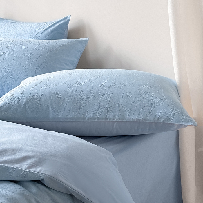 91家纺网 家纺一手货源 找家纺 Mr.pig猪先生水洗棉 2026新款简约全棉四件套系列（展示价格为控价，实际价格请联系客服） 简禾电光蓝