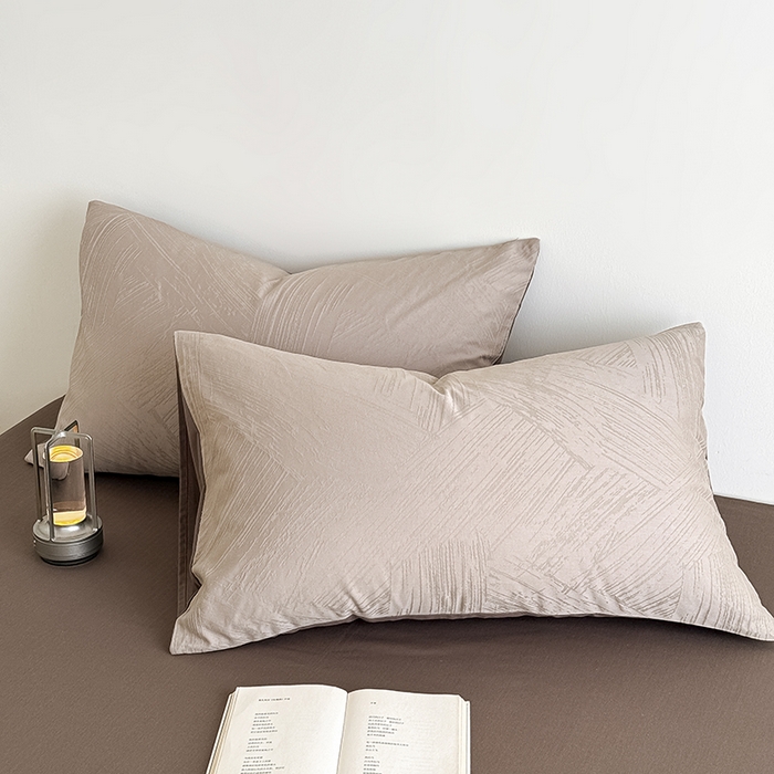 91家纺网 家纺一手货源 找家纺 Mr.pig猪先生水洗棉 2026新款简约全棉四件套系列（展示价格为控价，实际价格请联系客服） 水墨气质灰