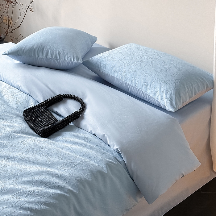 91家纺网 家纺一手货源 找家纺 Mr.pig猪先生水洗棉 2026新款简约全棉四件套系列（展示价格为控价，实际价格请联系客服） 简禾电光蓝