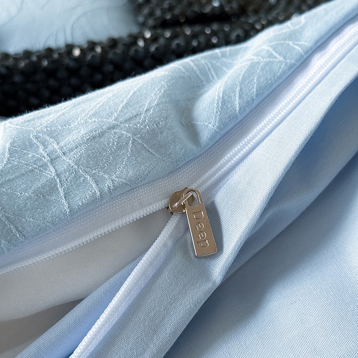 91家纺网 家纺一手货源 找家纺 Mr.pig猪先生水洗棉 2026新款简约全棉四件套系列（展示价格为控价，实际价格请联系客服） 简禾电光蓝