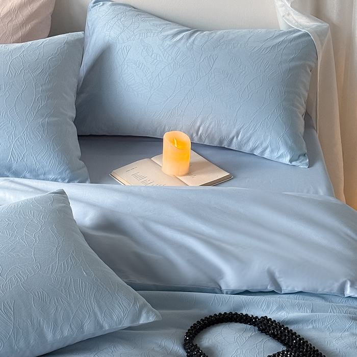 91家纺网 家纺一手货源 找家纺 Mr.pig猪先生水洗棉 2026新款简约全棉四件套系列（展示价格为控价，实际价格请联系客服） 简禾电光蓝