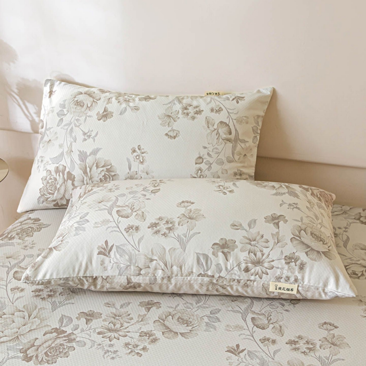 91家纺网 家纺一手货源 找家纺 涵宸家纺 2026新款全棉提花老粗布-单枕套 枕套-挪威花园