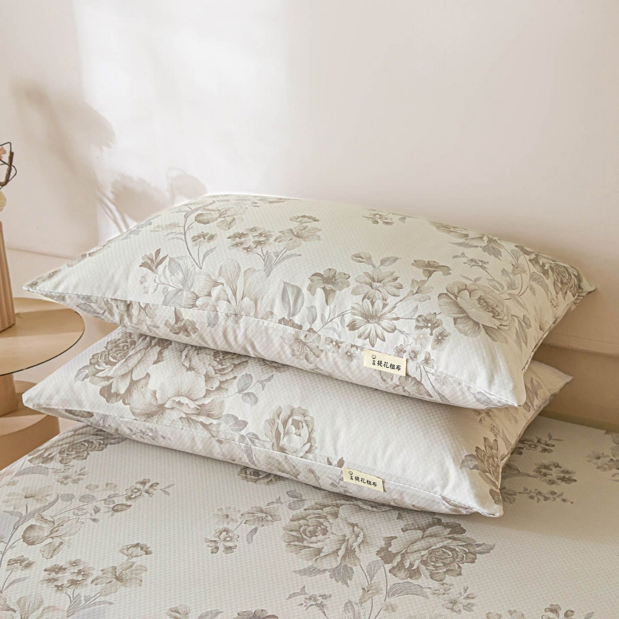 91家纺网 家纺一手货源 找家纺 涵宸家纺 2026新款全棉提花老粗布-单枕套 枕套-挪威花园