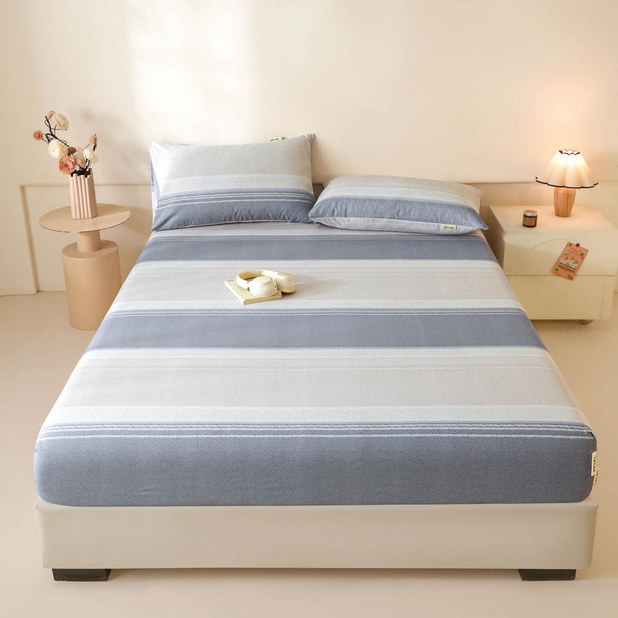 91家纺网 家纺一手货源 找家纺 （总）涵宸家纺 2026新款全棉提花老粗布-单床笠