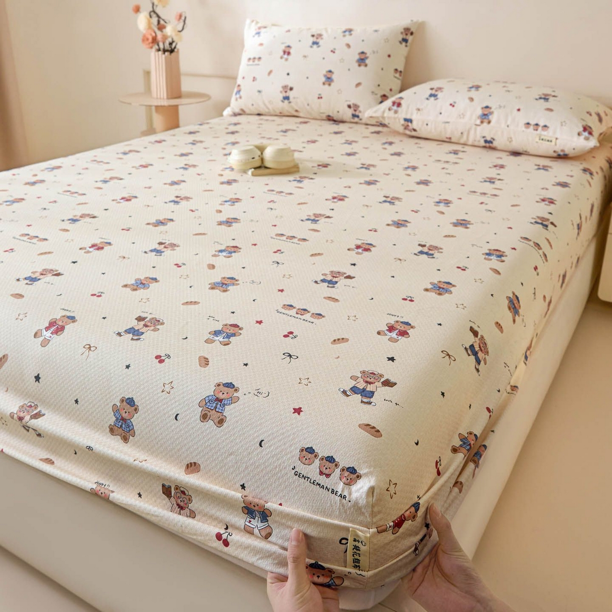 91家纺网 家纺一手货源 找家纺 （总）涵宸家纺 2026新款全棉提花老粗布-单床笠