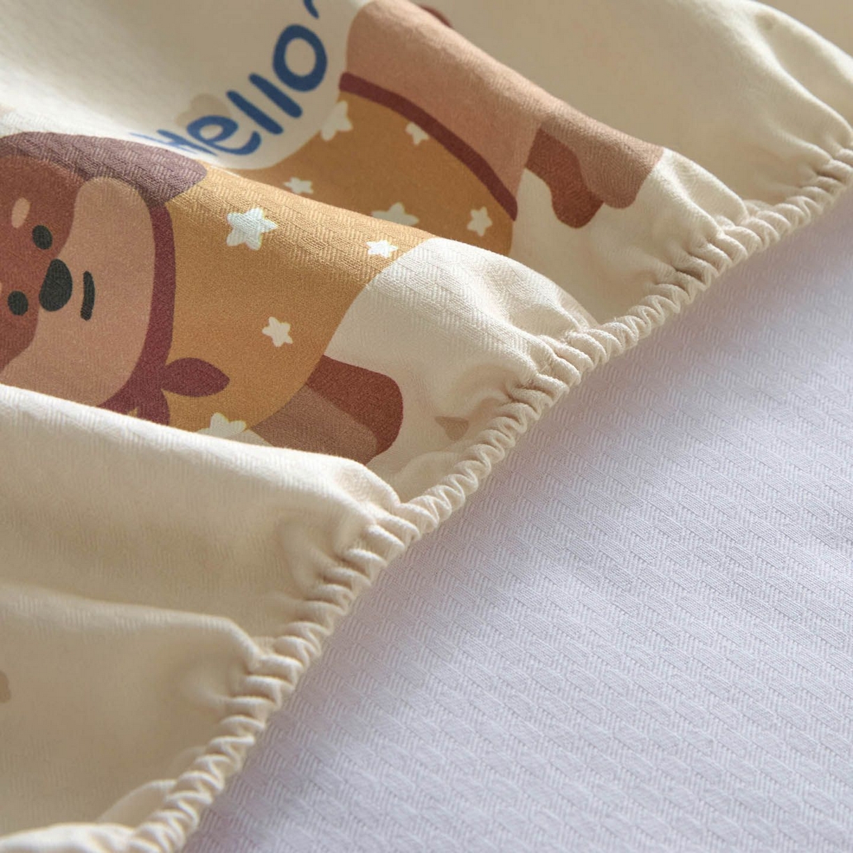 91家纺网 家纺一手货源 找家纺 涵宸家纺 2026新款全棉提花老粗布-单床笠 床笠-彩运