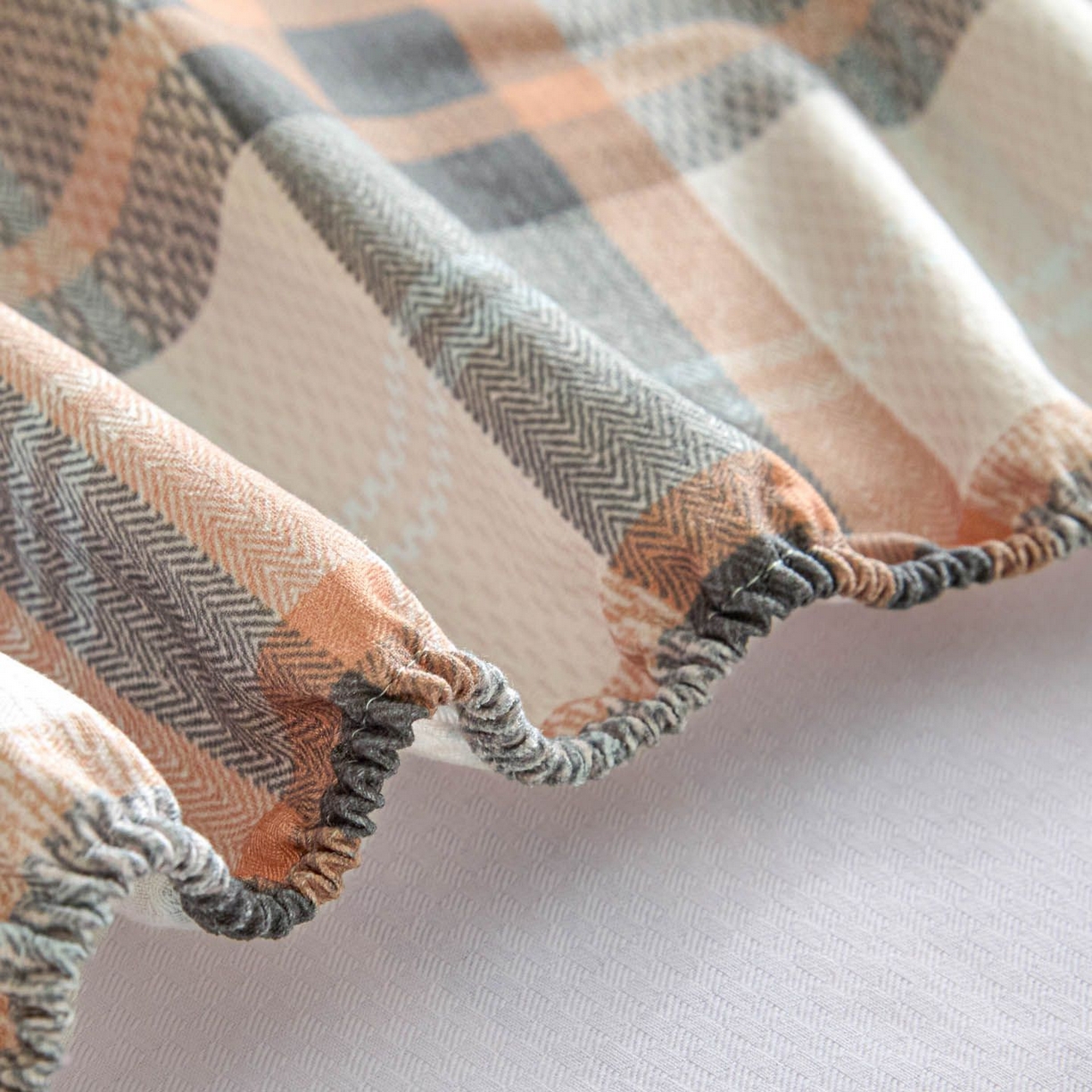 91家纺网 家纺一手货源 找家纺 涵宸家纺 2026新款全棉提花老粗布-单床笠 床笠-光间筑