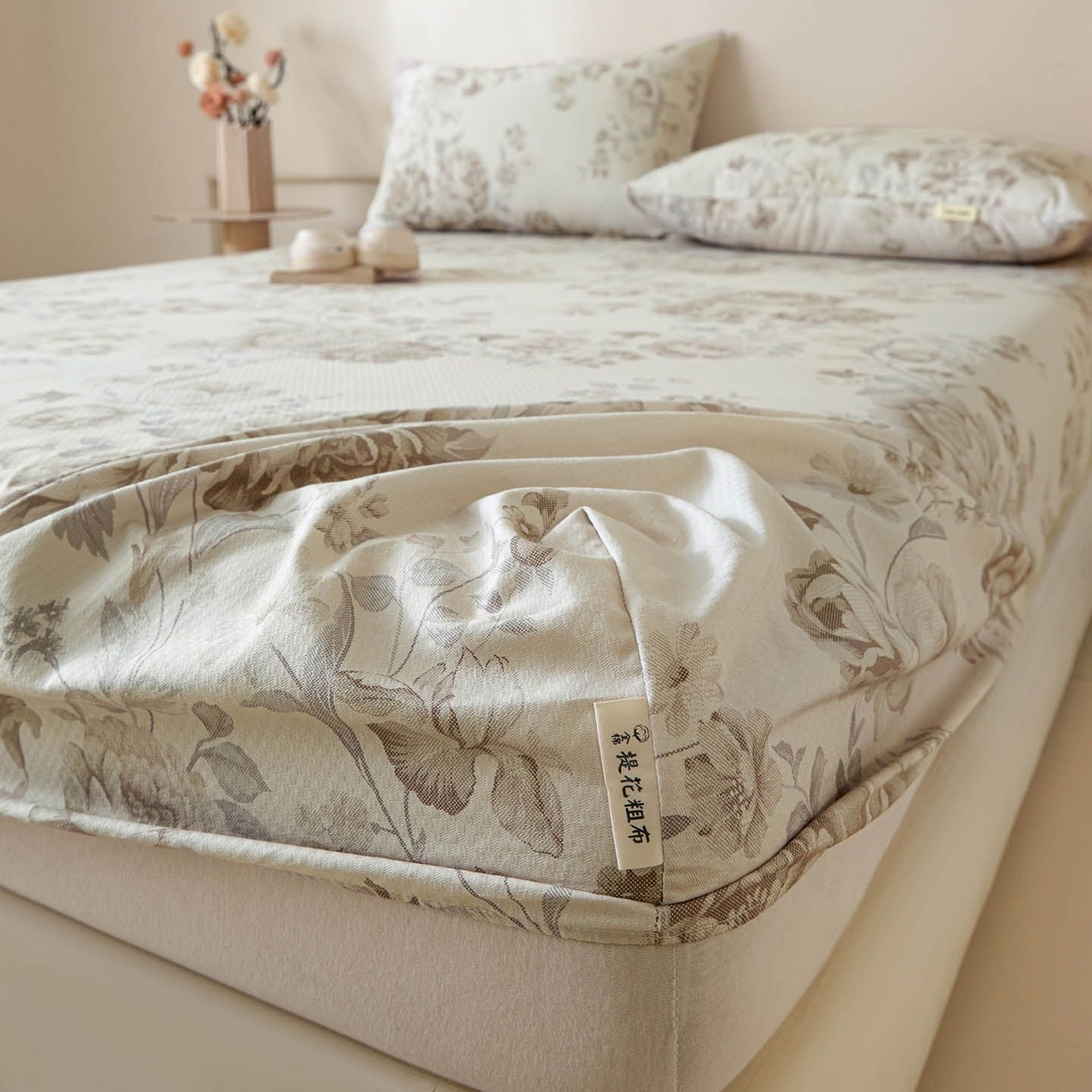 91家纺网 家纺一手货源 找家纺 涵宸家纺 2026新款全棉提花老粗布-单床笠 床笠-挪威花园