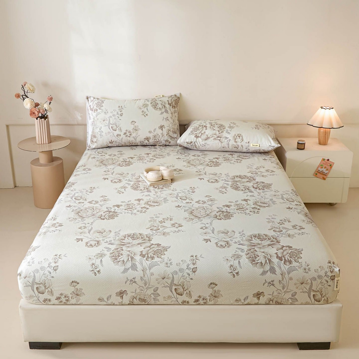 91家纺网 家纺一手货源 找家纺 涵宸家纺 2026新款全棉提花老粗布-单床笠 床笠-挪威花园