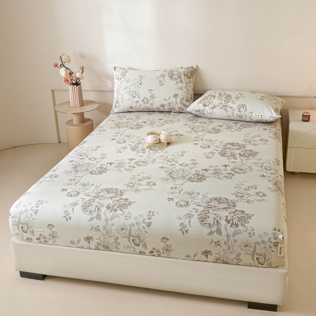 91家纺网 家纺一手货源 找家纺 涵宸家纺 2026新款全棉提花老粗布-单床笠 床笠-挪威花园