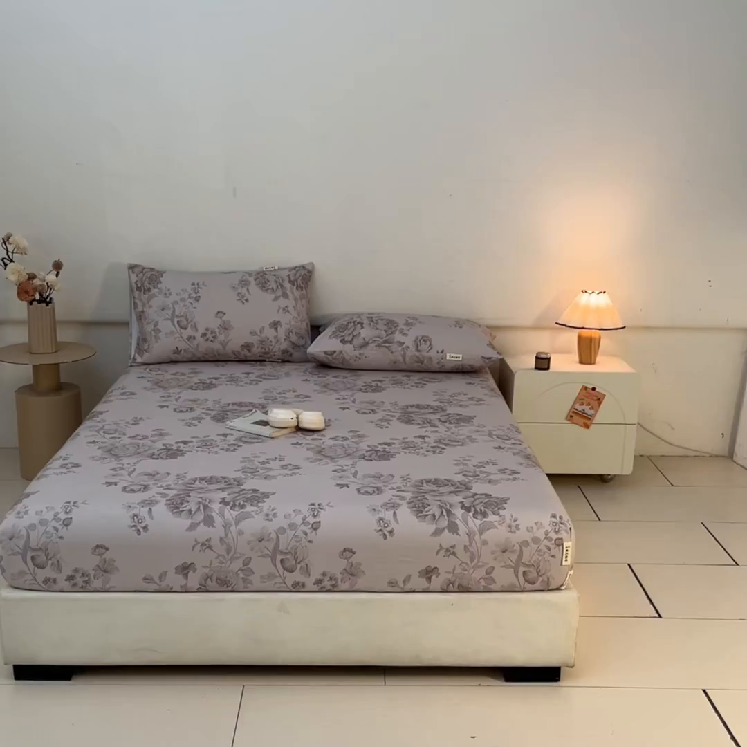 91家纺网 家纺一手货源 找家纺 涵宸家纺 2026新款全棉提花老粗布-单床笠 床笠-挪威花园