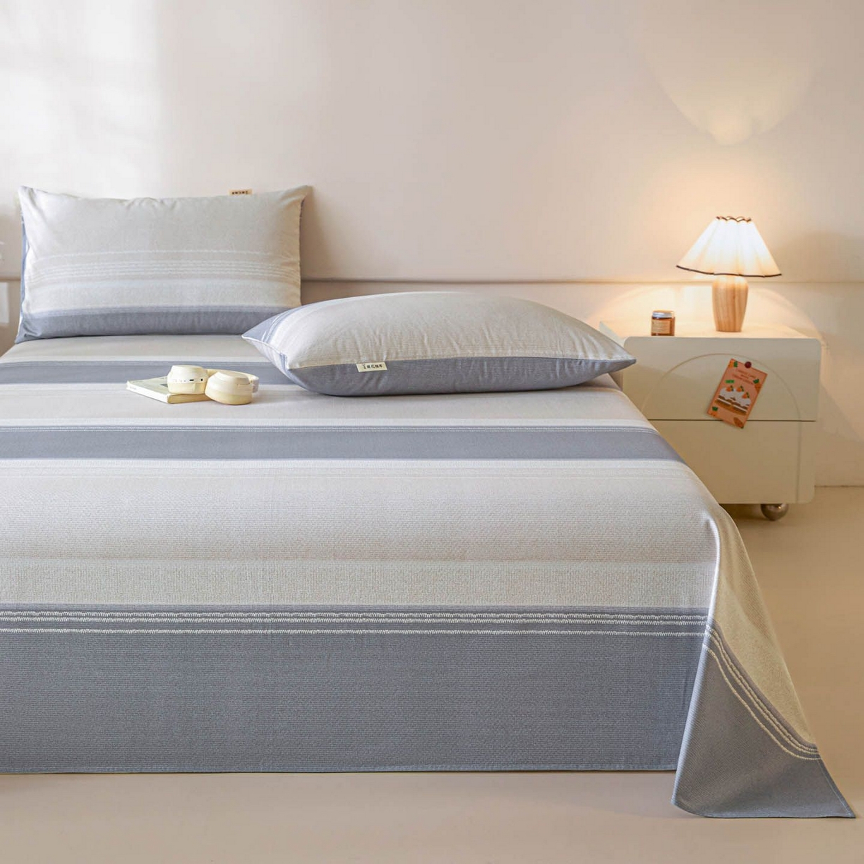 91家纺网 家纺一手货源 找家纺 （总）涵宸家纺 2026新款全棉提花老粗布-单床单