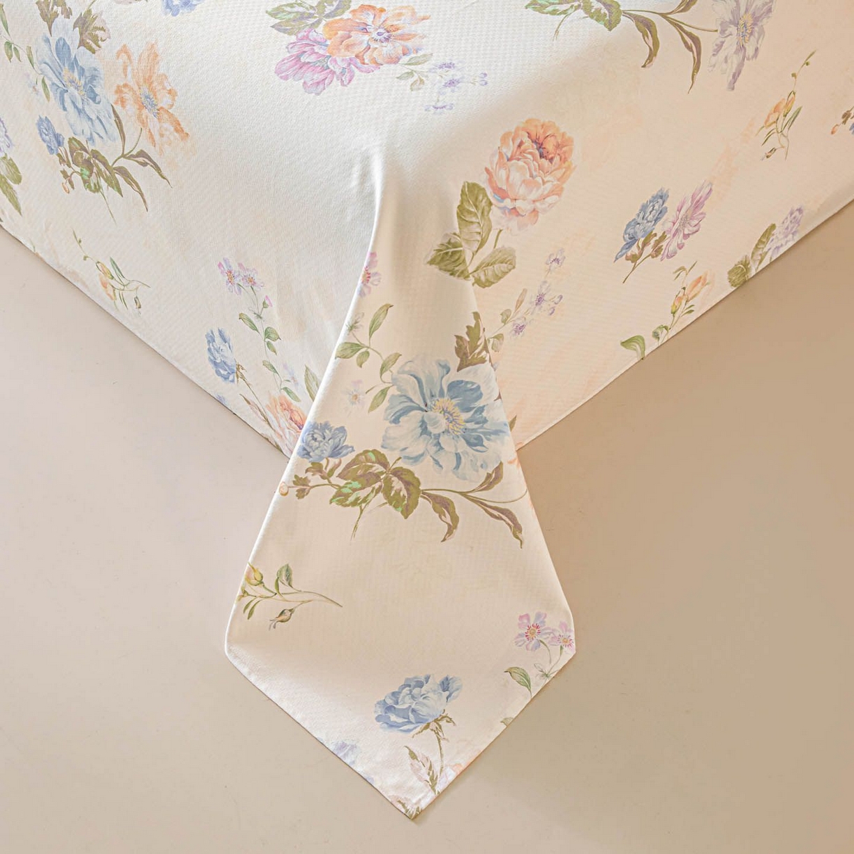 91家纺网 家纺一手货源 找家纺 涵宸家纺 2026新款全棉提花老粗布-单床单 床单-彩花语