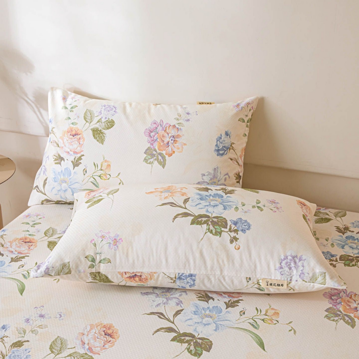 91家纺网 家纺一手货源 找家纺 涵宸家纺 2026新款全棉提花老粗布-单床单 床单-彩花语