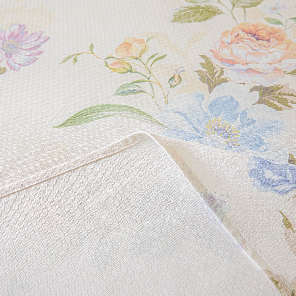 91家纺网 家纺一手货源 找家纺 涵宸家纺 2026新款全棉提花老粗布-单床单 床单-彩花语