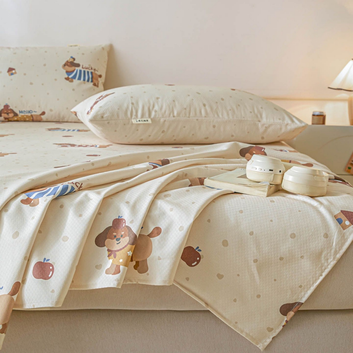 91家纺网 家纺一手货源 找家纺 涵宸家纺 2026新款全棉提花老粗布-单床单 床单-彩运