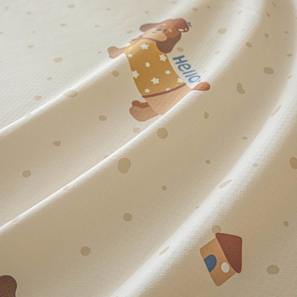 91家纺网 家纺一手货源 找家纺 涵宸家纺 2026新款全棉提花老粗布-单床单 床单-彩运