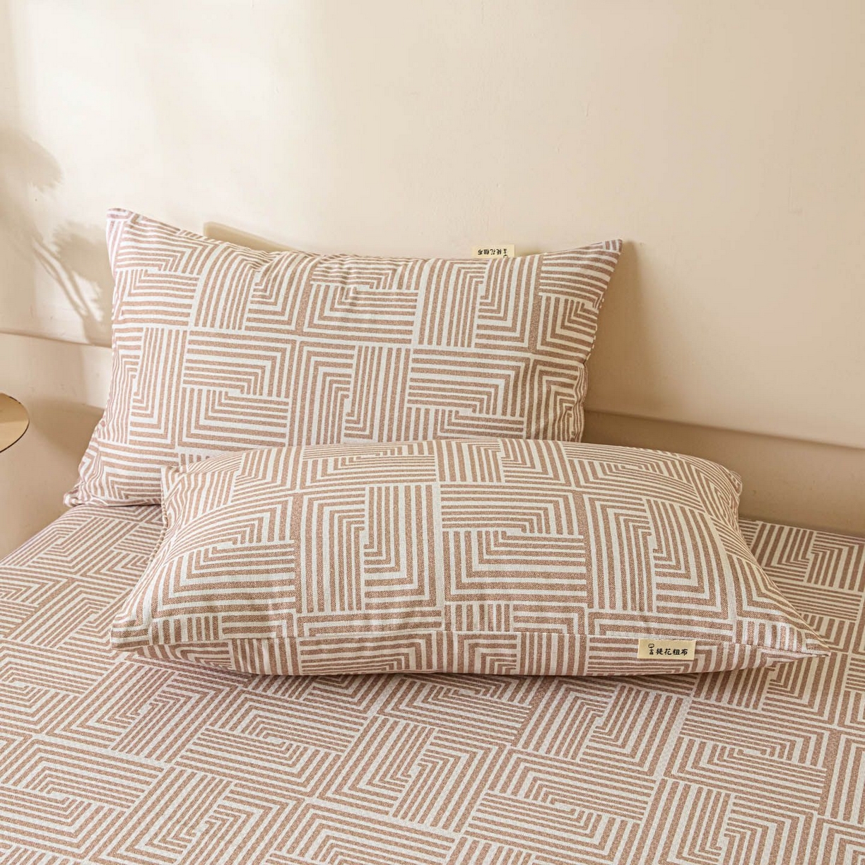 91家纺网 家纺一手货源 找家纺 涵宸家纺 2026新款全棉提花老粗布-单床单 床单-格序