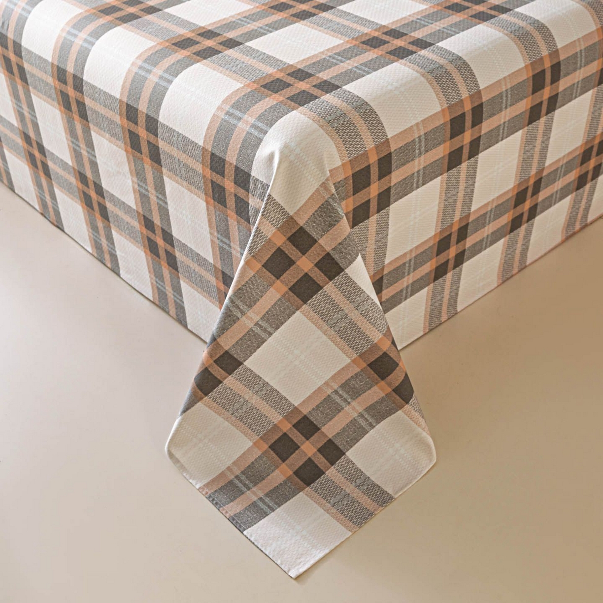 91家纺网 家纺一手货源 找家纺 涵宸家纺 2026新款全棉提花老粗布-单床单 床单-光间筑