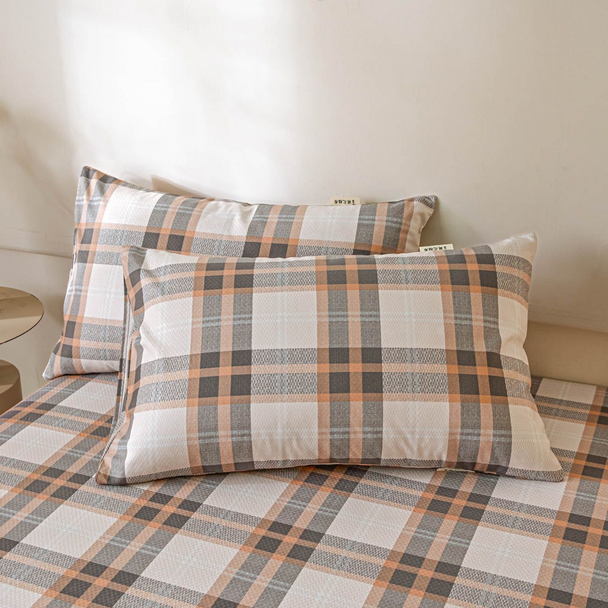 91家纺网 家纺一手货源 找家纺 涵宸家纺 2026新款全棉提花老粗布-单床单 床单-光间筑