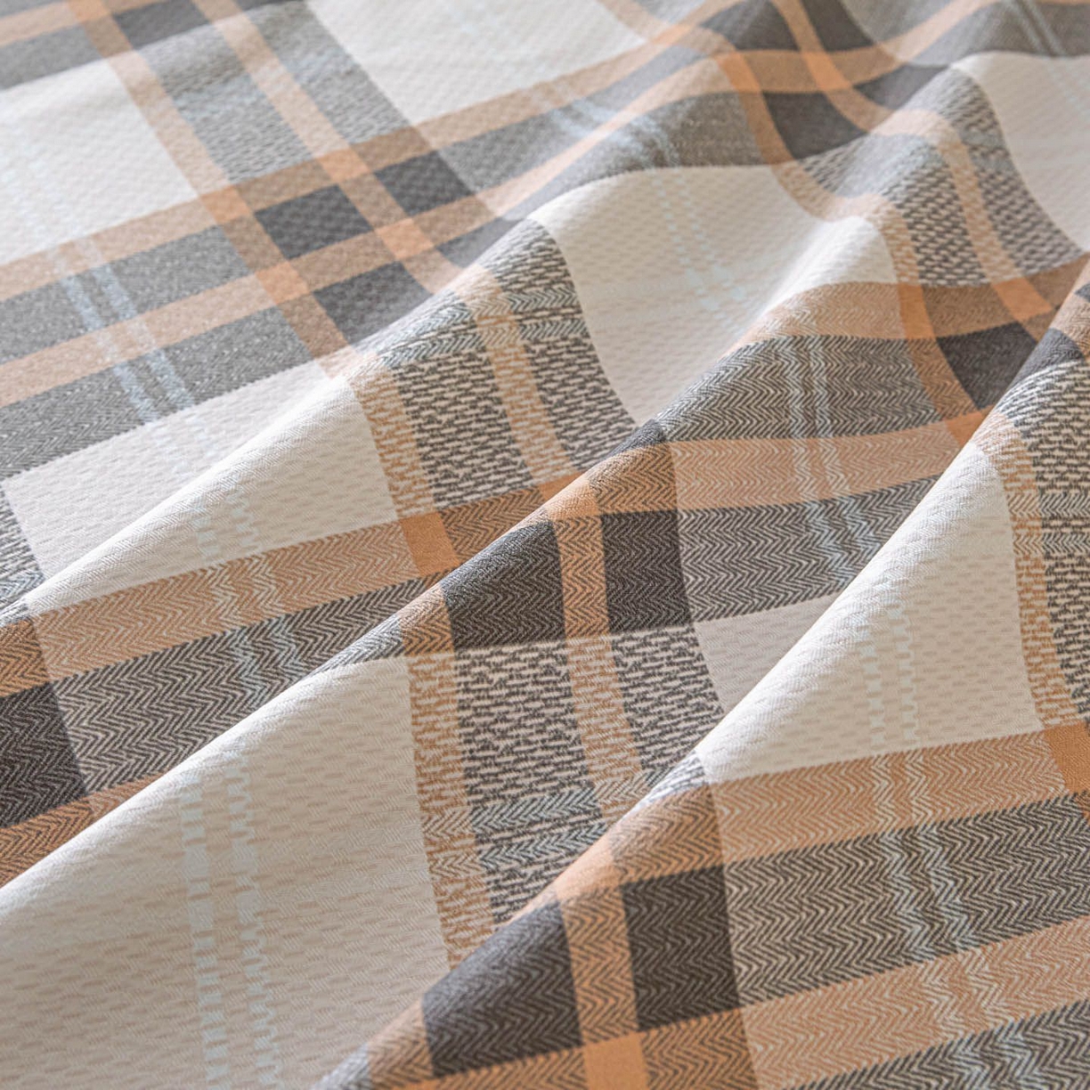 91家纺网 家纺一手货源 找家纺 涵宸家纺 2026新款全棉提花老粗布-单床单 床单-光间筑