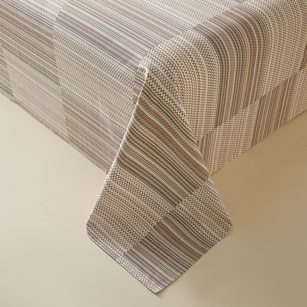 91家纺网 家纺一手货源 找家纺 涵宸家纺 2026新款全棉提花老粗布-单床单 床单-经纬格