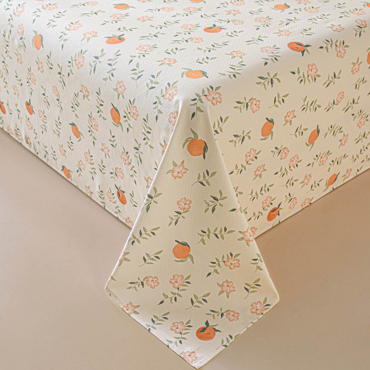 91家纺网 家纺一手货源 找家纺 涵宸家纺 2026新款全棉提花老粗布-单床单 床单-桔趣