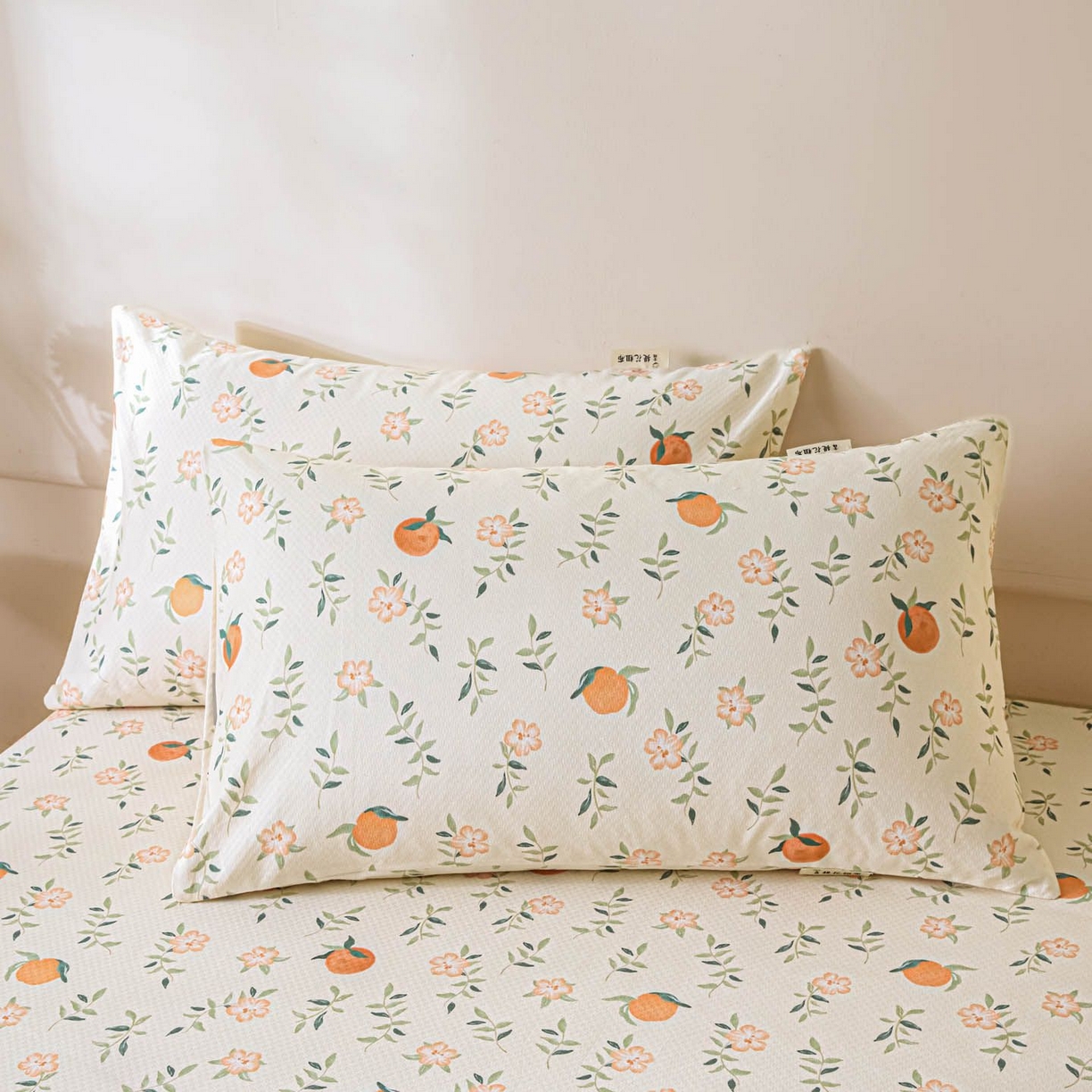 91家纺网 家纺一手货源 找家纺 涵宸家纺 2026新款全棉提花老粗布-单床单 床单-桔趣