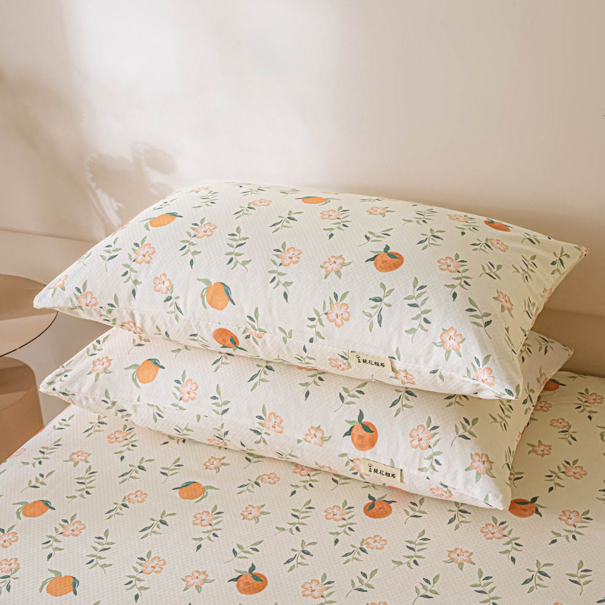 91家纺网 家纺一手货源 找家纺 涵宸家纺 2026新款全棉提花老粗布-单床单 床单-桔趣