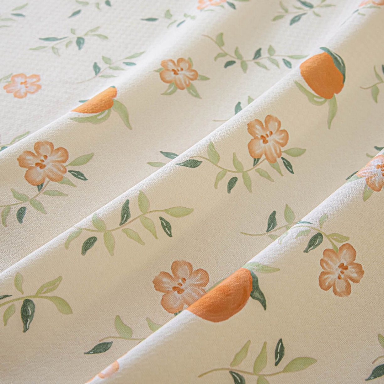 91家纺网 家纺一手货源 找家纺 涵宸家纺 2026新款全棉提花老粗布-单床单 床单-桔趣