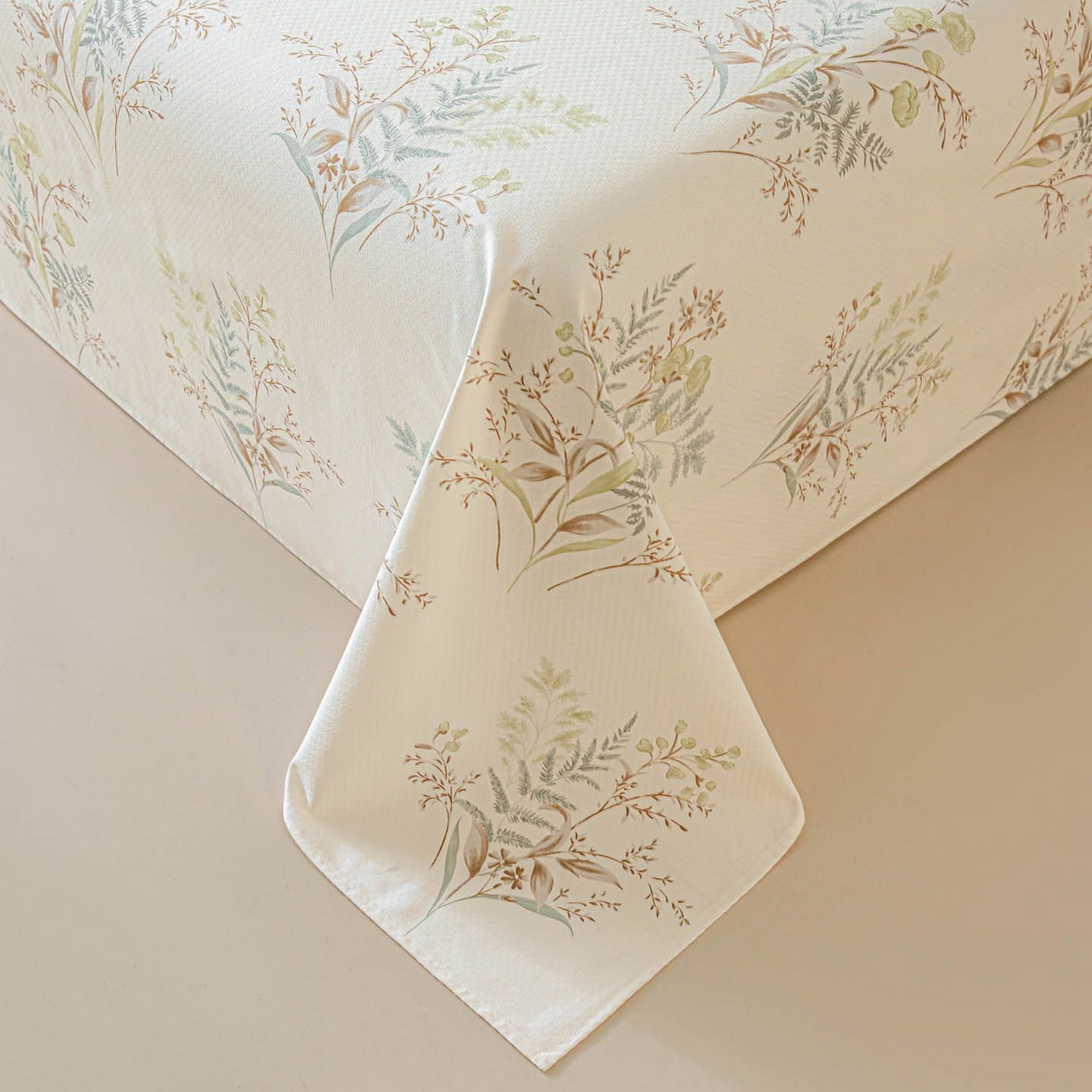 91家纺网 家纺一手货源 找家纺 涵宸家纺 2026新款全棉提花老粗布-单床单 床单-绿意然