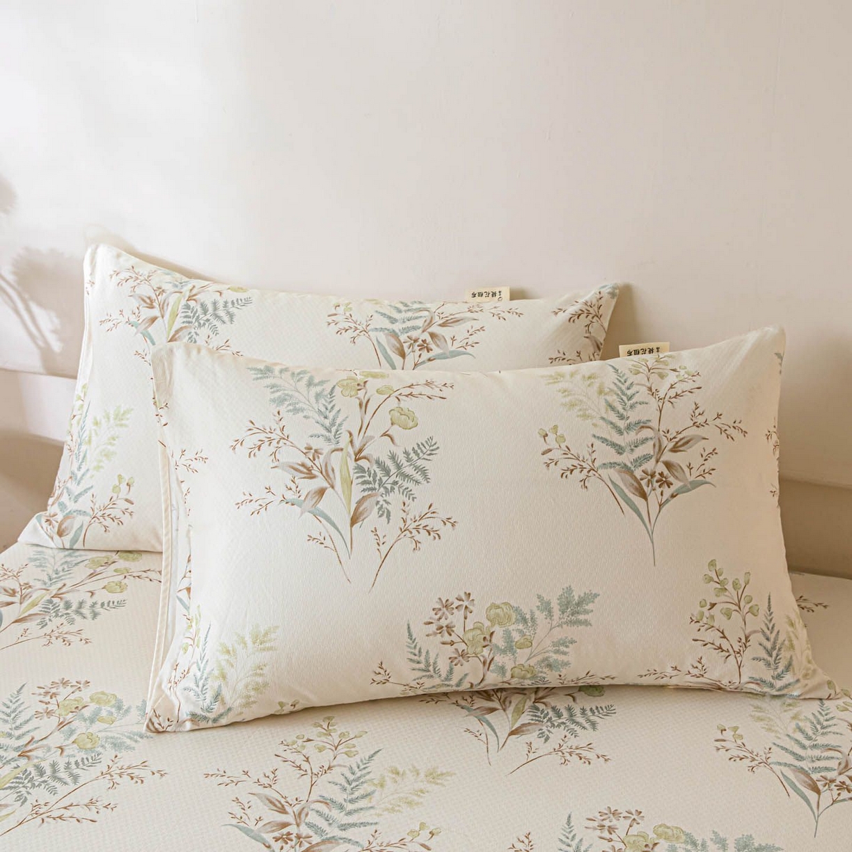 91家纺网 家纺一手货源 找家纺 涵宸家纺 2026新款全棉提花老粗布-单床单 床单-绿意然