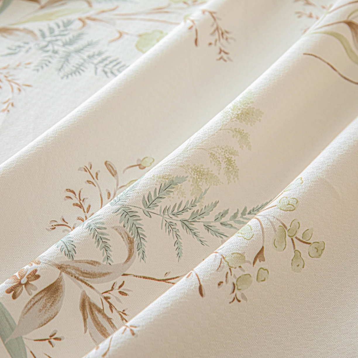 91家纺网 家纺一手货源 找家纺 涵宸家纺 2026新款全棉提花老粗布-单床单 床单-绿意然