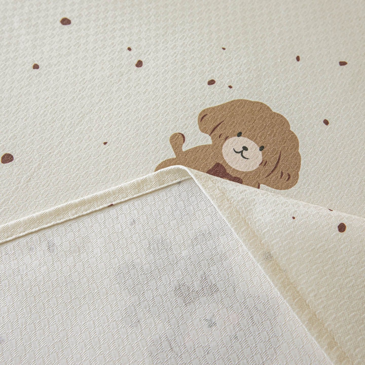 91家纺网 家纺一手货源 找家纺 涵宸家纺 2026新款全棉提花老粗布-单床单 床单-萌犬礼