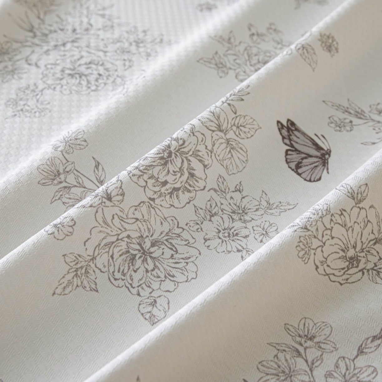 91家纺网 家纺一手货源 找家纺 涵宸家纺 2026新款全棉提花老粗布-单床单 床单-墨蝶