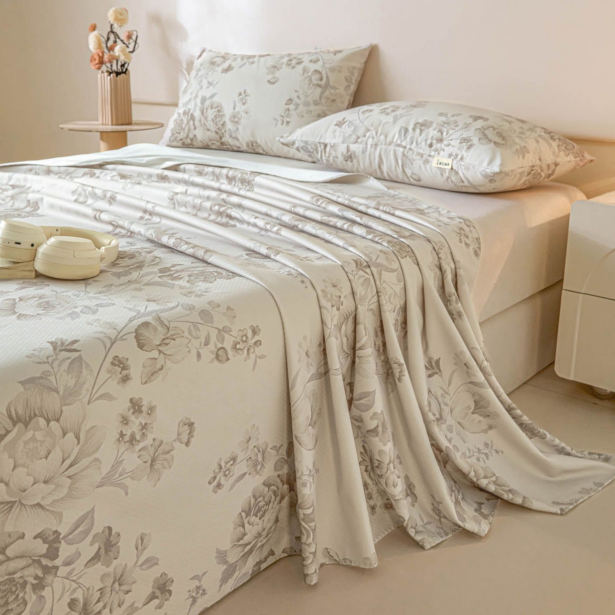 91家纺网 家纺一手货源 找家纺 涵宸家纺 2026新款全棉提花老粗布-单床单 床单-挪威花园