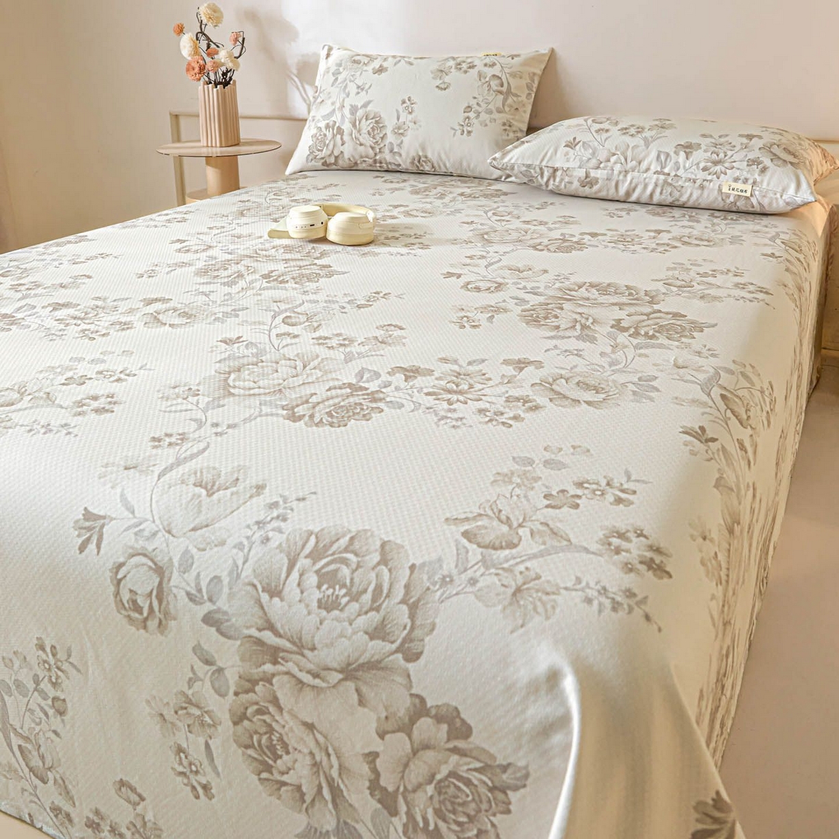 91家纺网 家纺一手货源 找家纺 涵宸家纺 2026新款全棉提花老粗布-单床单 床单-挪威花园