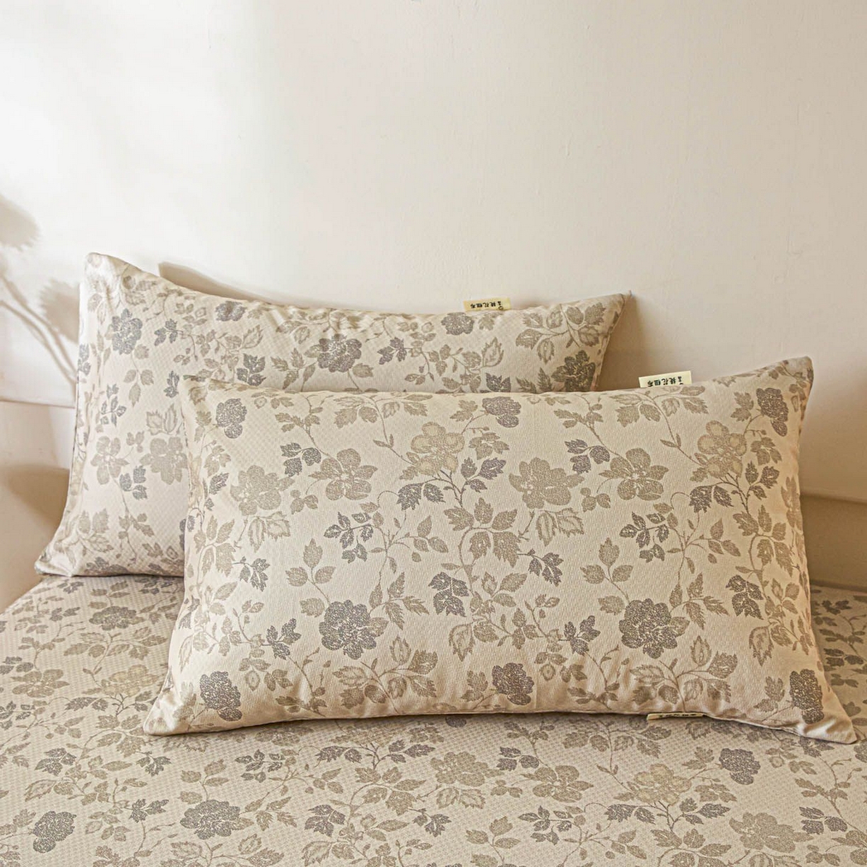 91家纺网 家纺一手货源 找家纺 涵宸家纺 2026新款全棉提花老粗布-单床单 床单-藤间花