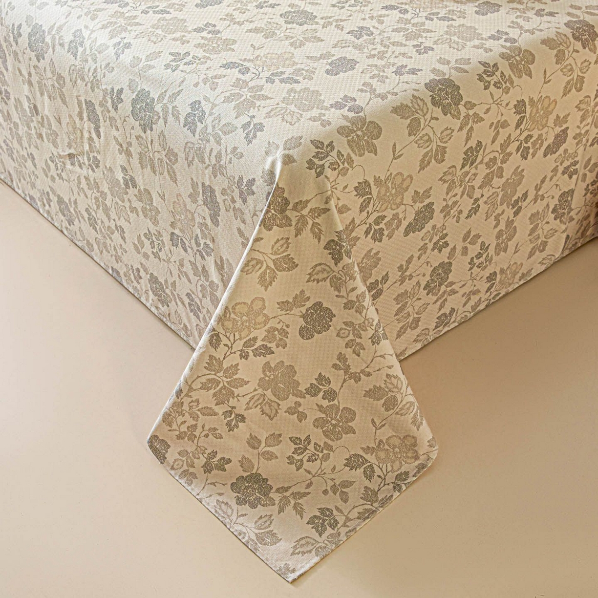 91家纺网 家纺一手货源 找家纺 涵宸家纺 2026新款全棉提花老粗布-单床单 床单-藤间花